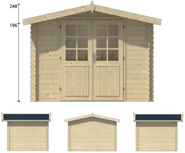 Abri de jardin en kit BRITT